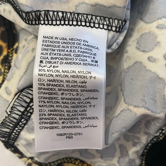 NWT! Bebe Bebe Sport Cheetah Print Funnel Jacket Zip-Up SMALL Made In USA - Picture 15 of 15